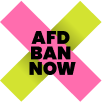 Logo: AfD Ban Now