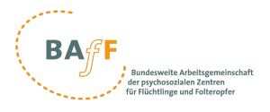 Logo: Bundesweite Arbeitsgemeinschaft der Psychosozialen Zentren für Flüchtlinge und Folteropfer